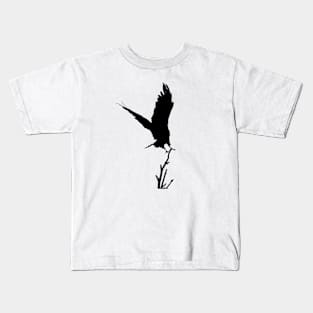 Vulture on Branch Kids T-Shirt